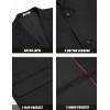 imageCOOFANDY Mens Linen Casual Blazer Slim Fit Sport Coat Two Button Summer Suit Jacket Lightweight Business Sport JacketBlack