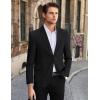 imageCOOFANDY Mens Linen Casual Blazer Slim Fit Sport Coat Two Button Summer Suit Jacket Lightweight Business Sport JacketBlack