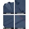 imageCOOFANDY Mens Linen Casual Blazer Slim Fit Sport Coat Two Button Summer Suit Jacket Lightweight Business Sport JacketBlue