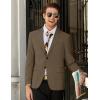 imageCOOFANDY Mens Linen Casual Blazer Slim Fit Sport Coat Two Button Summer Suit Jacket Lightweight Business Sport JacketBrown