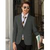 imageCOOFANDY Mens Linen Casual Blazer Slim Fit Sport Coat Two Button Summer Suit Jacket Lightweight Business Sport JacketDark Grey
