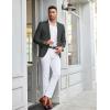 imageCOOFANDY Mens Linen Casual Blazer Slim Fit Sport Coat Two Button Summer Suit Jacket Lightweight Business Sport JacketDark Grey