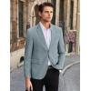 imageCOOFANDY Mens Linen Casual Blazer Slim Fit Sport Coat Two Button Summer Suit Jacket Lightweight Business Sport JacketDusty Blue