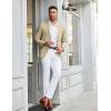 imageCOOFANDY Mens Linen Casual Blazer Slim Fit Sport Coat Two Button Summer Suit Jacket Lightweight Business Sport JacketKhaki