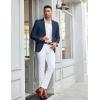 imageCOOFANDY Mens Linen Casual Blazer Slim Fit Sport Coat Two Button Summer Suit Jacket Lightweight Business Sport JacketNavy Blue
