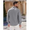 imageCOOFANDY Mens Long Sleeve Button Down Shirt Casual Untucked Shirts for Men Oxford Dress ShirtsGray