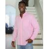 imageCOOFANDY Mens Long Sleeve Button Down Shirt Casual Untucked Shirts for Men Oxford Dress ShirtsPink