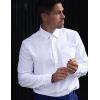imageCOOFANDY Mens Long Sleeve Button Down Shirt Casual Untucked Shirts for Men Oxford Dress ShirtsWhite