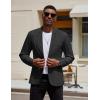 imageCOOFANDY Mens Machine Washable Blazer Slim Fit Casual Suit Jacket Lightweight Two Button Sport CoatBlack