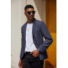 imageCOOFANDY Mens Machine Washable Blazer Slim Fit Casual Suit Jacket Lightweight Two Button Sport CoatNavy Blue