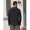 imageCOOFANDY Mens UPF 50 Hoodie Shirts Long Sleeve Rash Guard Sun Protection Fishing Shirts Lightweight Quick Dry HoodiesBlack