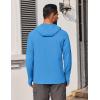 imageCOOFANDY Mens UPF 50 Hoodie Shirts Long Sleeve Rash Guard Sun Protection Fishing Shirts Lightweight Quick Dry HoodiesBlue