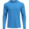 imageCOOFANDY Mens UPF 50 Hoodie Shirts Long Sleeve Rash Guard Sun Protection Fishing Shirts Lightweight Quick Dry HoodiesBlue
