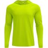 imageCOOFANDY Mens UPF 50 Hoodie Shirts Long Sleeve Rash Guard Sun Protection Fishing Shirts Lightweight Quick Dry HoodiesFluorescent Green
