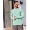 imageCOOFANDY Mens UPF 50 Hoodie Shirts Long Sleeve Rash Guard Sun Protection Fishing Shirts Lightweight Quick Dry HoodiesMint Green