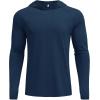 imageCOOFANDY Mens UPF 50 Hoodie Shirts Long Sleeve Rash Guard Sun Protection Fishing Shirts Lightweight Quick Dry HoodiesNavy Blue