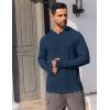 imageCOOFANDY Mens UPF 50 Hoodie Shirts Long Sleeve Rash Guard Sun Protection Fishing Shirts Lightweight Quick Dry HoodiesNavy Blue