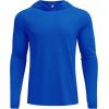imageCOOFANDY Mens UPF 50 Hoodie Shirts Long Sleeve Rash Guard Sun Protection Fishing Shirts Lightweight Quick Dry HoodiesRoyal Blue