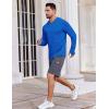 imageCOOFANDY Mens UPF 50 Hoodie Shirts Long Sleeve Rash Guard Sun Protection Fishing Shirts Lightweight Quick Dry HoodiesRoyal Blue