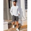 imageCOOFANDY Mens UPF 50 Hoodie Shirts Long Sleeve Rash Guard Sun Protection Fishing Shirts Lightweight Quick Dry HoodiesWhite
