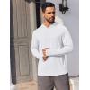 imageCOOFANDY Mens UPF 50 Hoodie Shirts Long Sleeve Rash Guard Sun Protection Fishing Shirts Lightweight Quick Dry HoodiesWhite