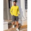 imageCOOFANDY Mens UPF 50 Hoodie Shirts Long Sleeve Rash Guard Sun Protection Fishing Shirts Lightweight Quick Dry HoodiesYellow