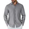 imageCOOFANDY Mens Long Sleeve Button Down Shirt Casual Untucked Shirts for Men Oxford Dress ShirtsGray