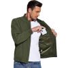 imageCOOFANDY Mens Lightweight Bomber Jacket Casual Fashion Windbreaker Flight Zip Up Jackets Outdoor CoatArmygreen