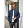 imageCOOFANDY Mens Lightweight Bomber Jacket Casual Fashion Windbreaker Flight Zip Up Jackets Outdoor CoatBlue