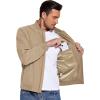 imageCOOFANDY Mens Lightweight Bomber Jacket Casual Fashion Windbreaker Flight Zip Up Jackets Outdoor CoatKhaki