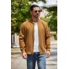 imageCOOFANDY Mens Lightweight Bomber Jacket Casual Fashion Windbreaker Flight Zip Up Jackets Outdoor CoatLight Brown