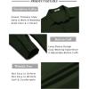 imageCOOFANDY Mens Long Sleeve Wrinkle Free Shirt Casual Button Down Shirts Stretch Dress Shirt with PocketArmy Green