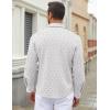 imageCOOFANDY Mens Long Sleeve Wrinkle Free Shirt Casual Button Down Shirts Stretch Dress Shirt with PocketBlack Bracket Print