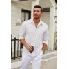 imageCOOFANDY Mens Long Sleeve Wrinkle Free Shirt Casual Button Down Shirts Stretch Dress Shirt with PocketBlack Bracket Print
