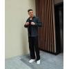 imageCOOFANDY Mens Waffle Button Down Shirts Casual Long Sleeve Shacket Jacket with PocketsDark Green