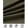 imageCOOFANDY Mens Waffle Button Down Shirts Casual Long Sleeve Shacket Jacket with PocketsOlive Green