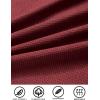 imageCOOFANDY Mens Waffle Button Down Shirts Casual Long Sleeve Shacket Jacket with PocketsWine Red