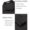 imageCOOFANDY Mens Wrinkle Free Shirt Casual Button Down Long Sleeve Dress ShirtsBlack