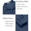 imageCOOFANDY Mens Wrinkle Free Shirt Casual Button Down Long Sleeve Dress ShirtsBlue