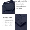 imageCOOFANDY Mens Wrinkle Free Shirt Casual Button Down Long Sleeve Dress ShirtsDark Blue