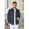 imageCOOFANDY Mens Wrinkle Free Shirt Casual Button Down Long Sleeve Dress ShirtsDark Blue