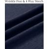 imageCOOFANDY Mens Wrinkle Free Shirt Casual Button Down Long Sleeve Dress ShirtsDark Blue