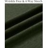 imageCOOFANDY Mens Wrinkle Free Shirt Casual Button Down Long Sleeve Dress ShirtsDark Green