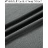 imageCOOFANDY Mens Wrinkle Free Shirt Casual Button Down Long Sleeve Dress ShirtsDark Grey
