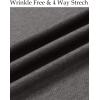 imageCOOFANDY Mens Wrinkle Free Shirt Casual Button Down Long Sleeve Dress ShirtsGrey