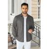 imageCOOFANDY Mens Wrinkle Free Shirt Casual Button Down Long Sleeve Dress ShirtsGrey