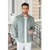 imageCOOFANDY Mens Wrinkle Free Shirt Casual Button Down Long Sleeve Dress ShirtsLight Blue