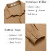 imageCOOFANDY Mens Wrinkle Free Shirt Casual Button Down Long Sleeve Dress ShirtsLight Brown