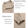imageCOOFANDY Mens Wrinkle Free Shirt Casual Button Down Long Sleeve Dress ShirtsLight Coffee