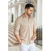 imageCOOFANDY Mens Wrinkle Free Shirt Casual Button Down Long Sleeve Dress ShirtsLight Coffee